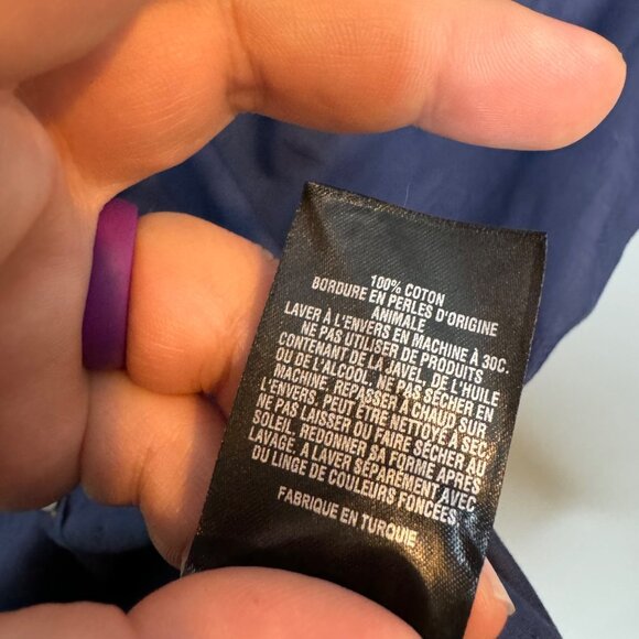 TED BAKER men's textured navy GOT GAME button front shirt size 4 or M - Picture 6 of 7